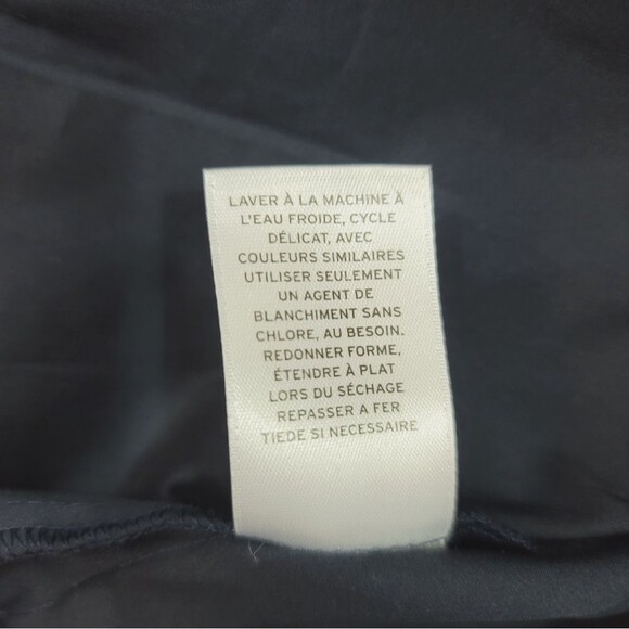 NEW 1901 Surplice Wrap Fit & Flare Peplum Sleeveless Blouse in Navy Blue Size 8 - Picture 8 of 10